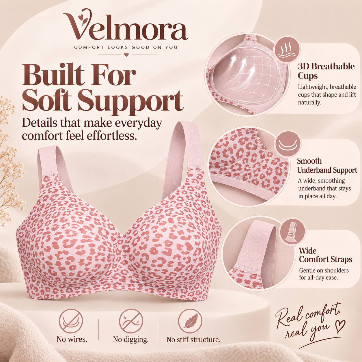 Cloudfit Wirefree Jelly Bras