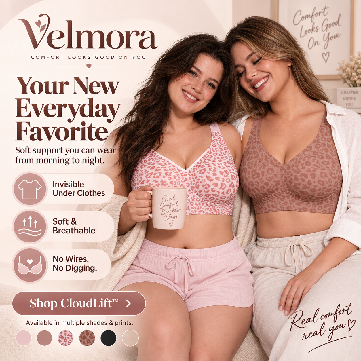 Cloudfit Wirefree Jelly Bras