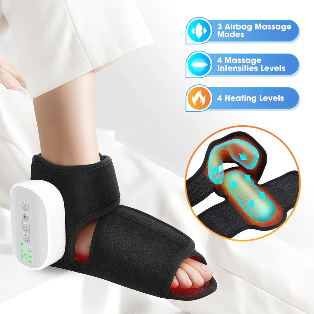 Foot & Ankle Heat Compression Massager