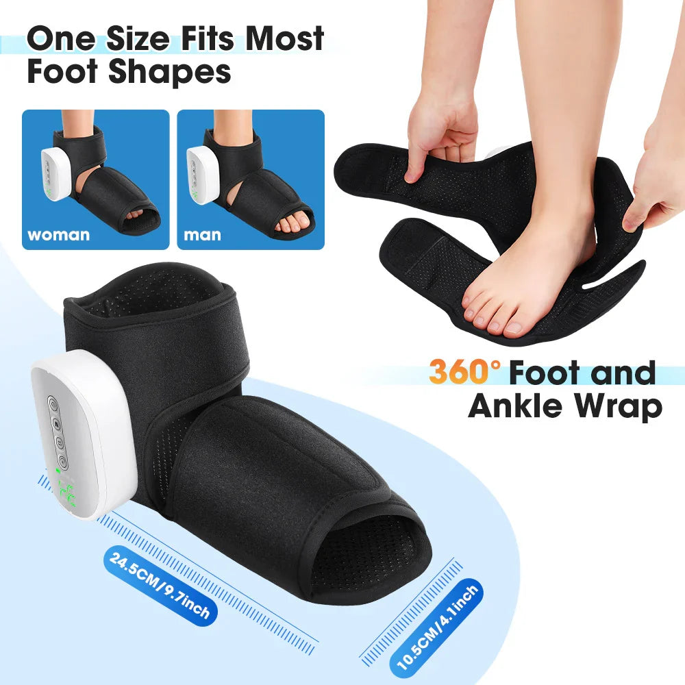 Foot & Ankle Heat Compression Massager